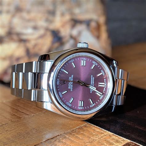 rolex oyster perpetual 36mm red grape|rolex oyster perpetual 2020 price.